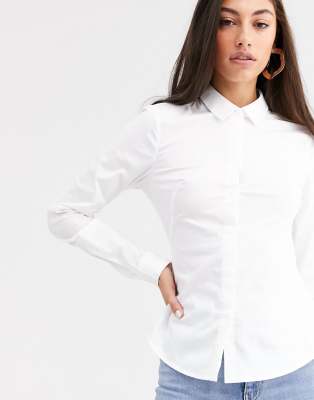 asos long white shirt