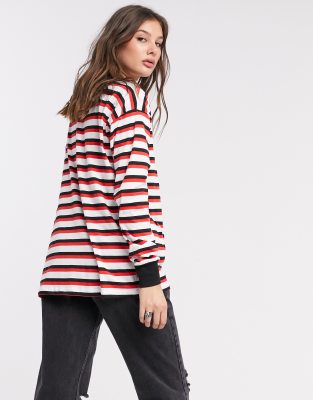 asos striped long sleeve top