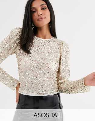 asos glitter top