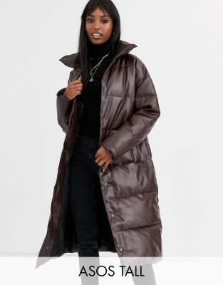 asos design longline puffer jacket