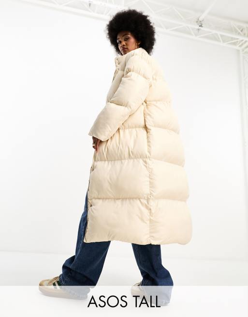 Asos design shop longline puffer jacket