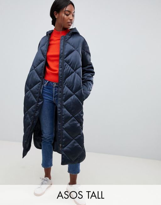 ASOS DESIGN Tall longline puffer jacket | ASOS