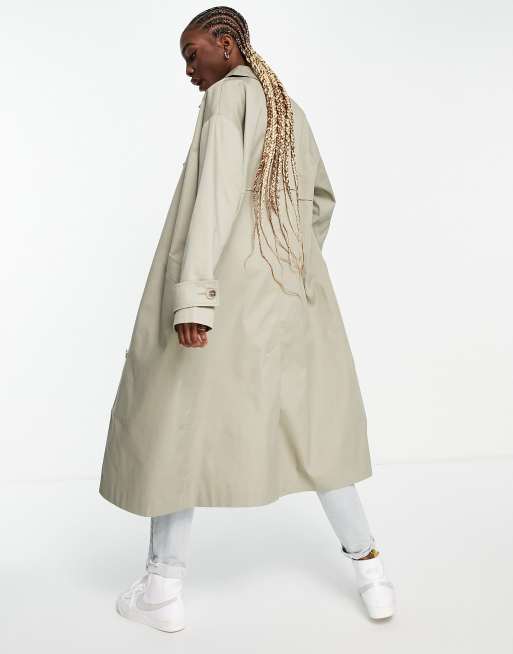 Asos design clearance longline trench coat