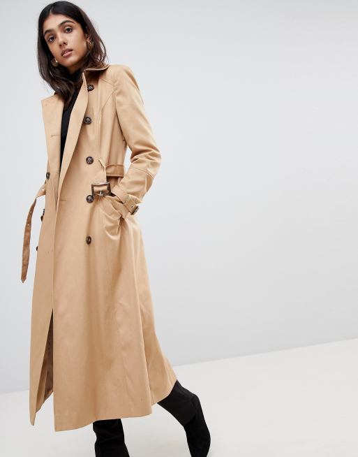 Asos beige trench coat sale