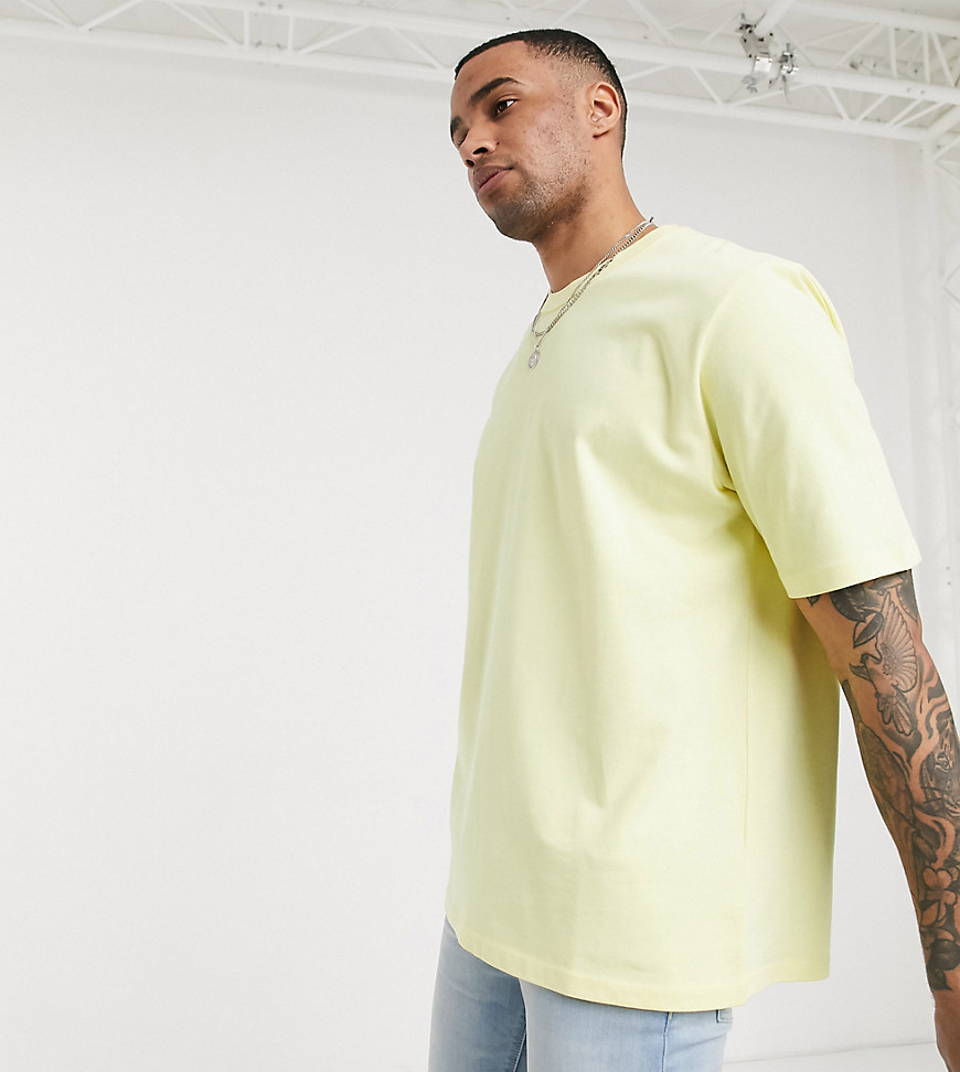ASOS DESIGN Tall loose fit heavyweight t-shirt in yellow