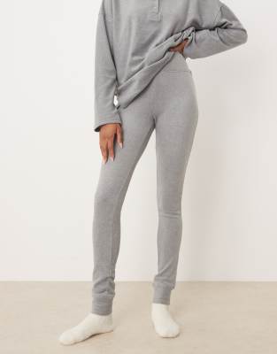 Asos Tall Asos Design Tall Lounge Mix & Match Lightweight Fleece Leggings In Gray