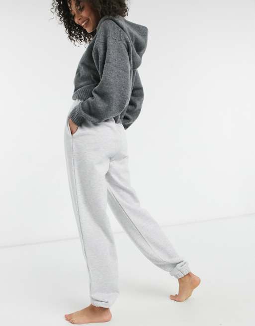 Topshop Tall straight leg sweatpants in gray