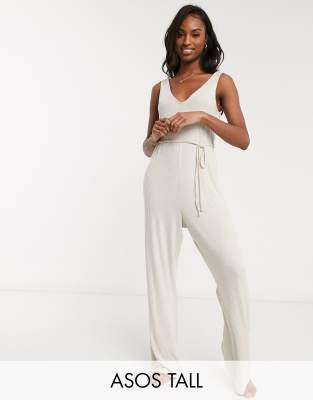 asos beige jumpsuit