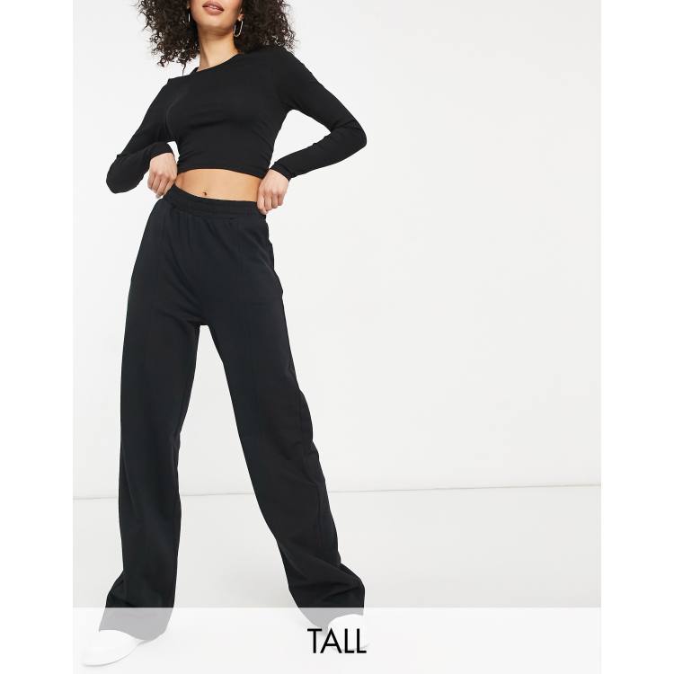 ASOS DESIGN Tall straight leg jogger co-ord in black