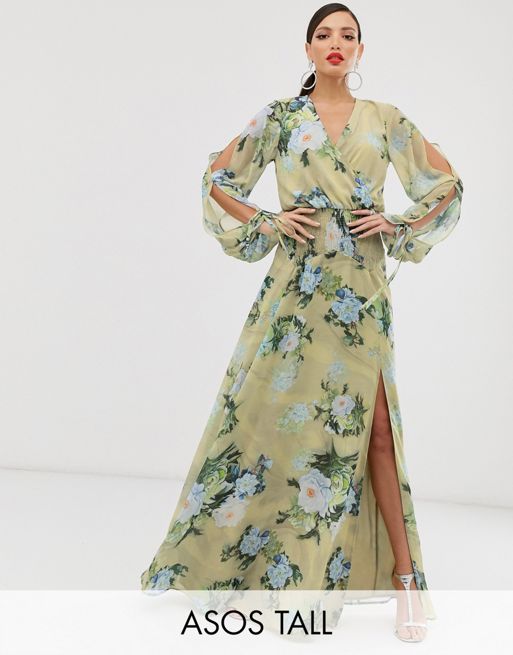 ASOS DESIGN – Tall – Luźna sukienka maxi z kwiatowym wzorem | ASOS