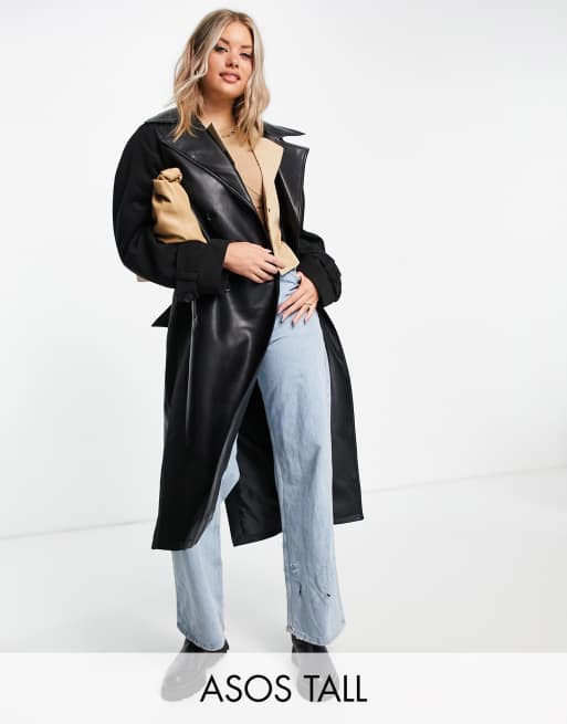 Manteau best sale noir asos