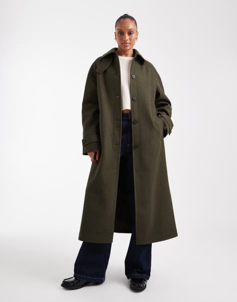 ASOS DESIGN Tall - Manteau long - Olive - view 1