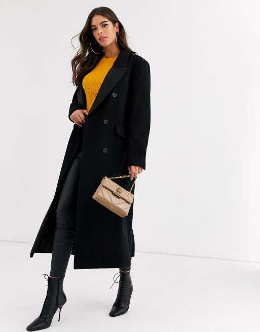 Asos best sale manteau noir