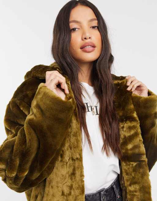 Asos manteau fausse discount fourrure