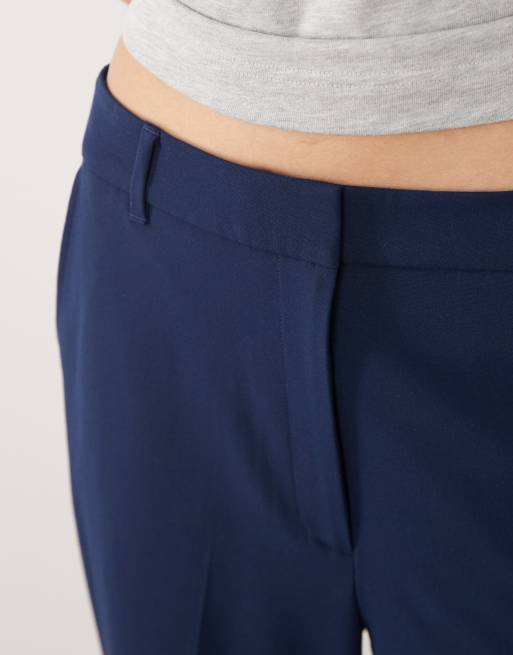 ASOS DESIGN Tall - Marineblå skræddersyede smalle bukser med lige ben, 3 af 5
