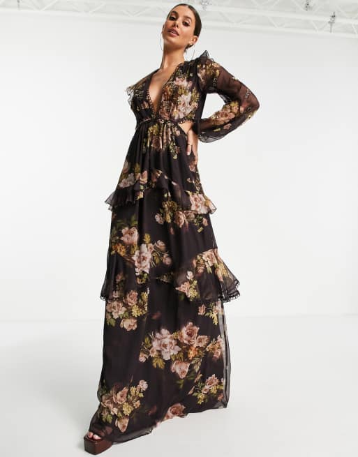 Tall floral shop maxi dress