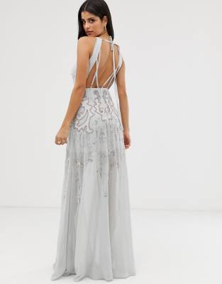 asos design embellished maxi dress