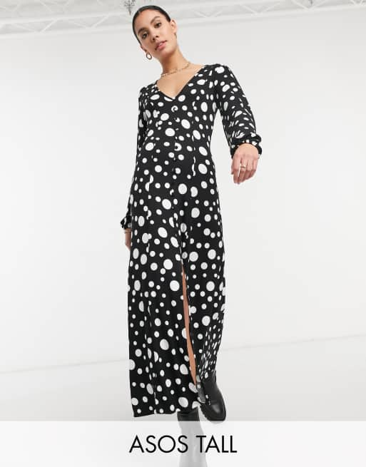 Half black half store white dress asos