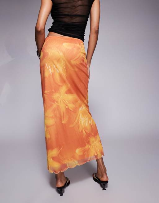 スカート Mesh Layered Midi Skirt 164618-902-m.jpg