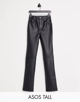 asos tall pu pants 90s style