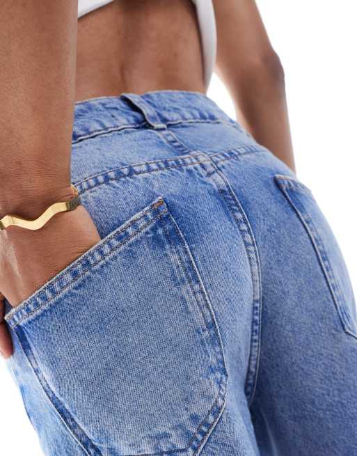 ASOS DESIGN Tall mid rise straight jeans in bromo, 4 of 5