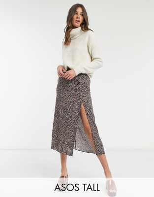 asos slip skirt