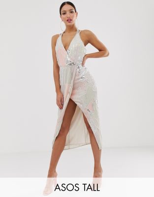 asos tall midi dress