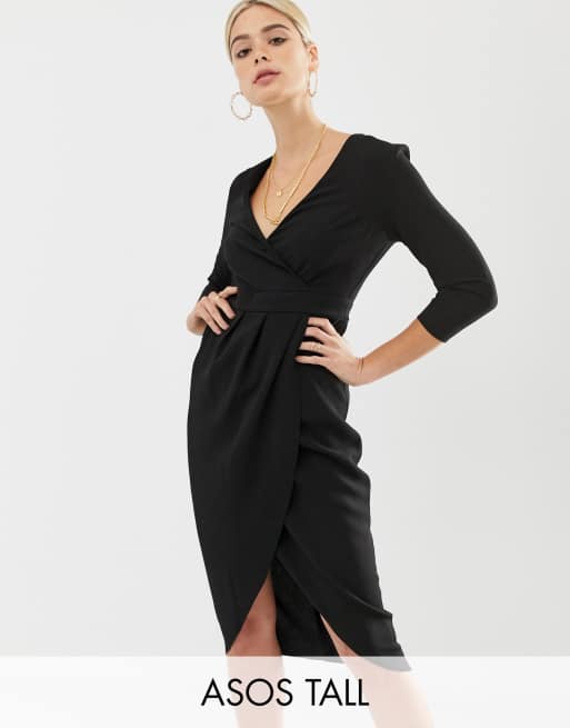 Asos tall best sale wrap dress