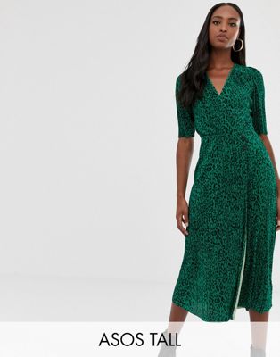Green Leopard Print Dress Asos Factory ...
