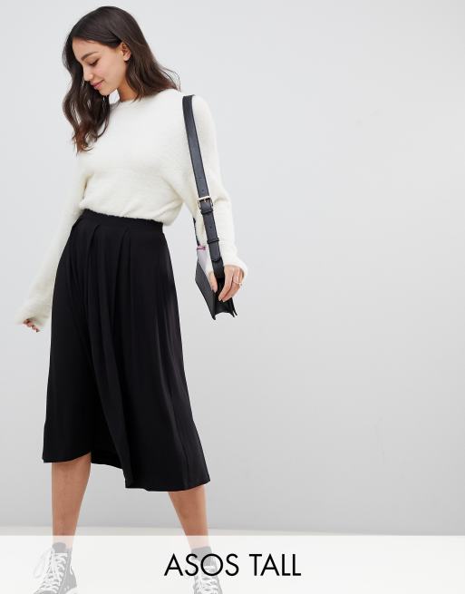 ASOS DESIGN Tall midi skirt with box pleats | ASOS