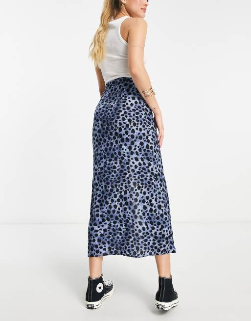 Asos animal clearance print midi skirt