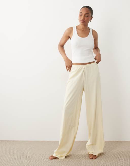 ASOS DESIGN – Mieszaj i łącz – Kremowożółta piżama, 5 z 6