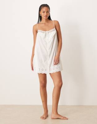 For Love & Lemons Natalie Crop Top Ivory CT1813 - Free