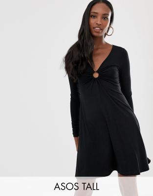 asos swing dress with long sleeves