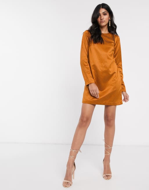 ASOS DESIGN Tall — Mini shift-kjole med nitter, 4 af 4
