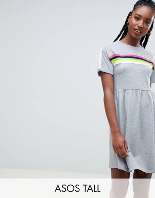 rainbow smock dress