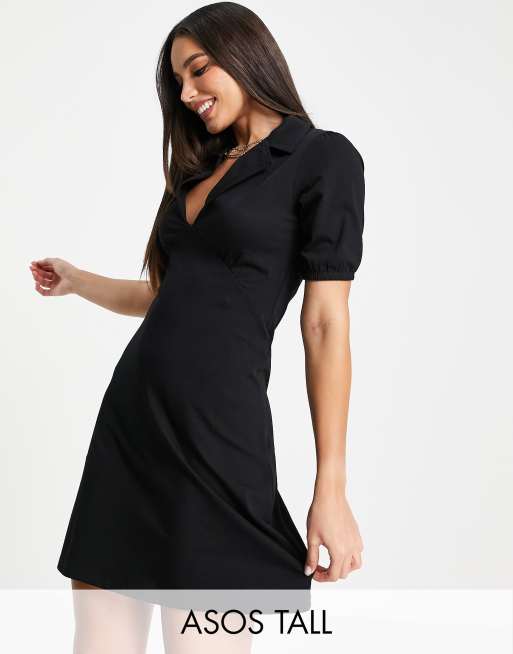 Asos tall hot sale black dress