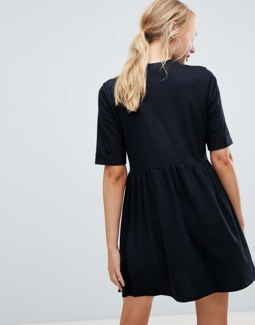 ASOS DESIGN Tall mini ultimate cotton smock dress, 2 of 4