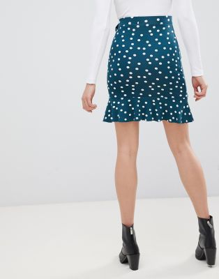 polka wrap skirt