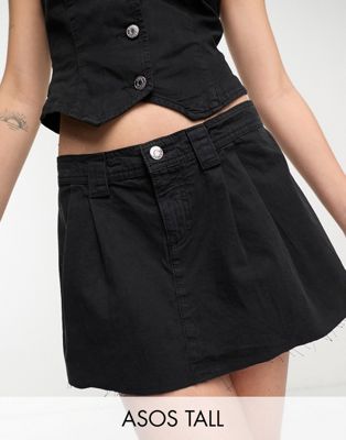 ASOS DESIGN Tall micro mini skirt in black - ASOS Price Checker