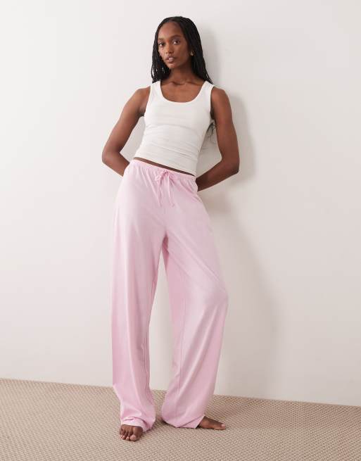 ASOS DESIGN - Mix and Match - Pigiama in cotone rosa caramella, 6 di 6