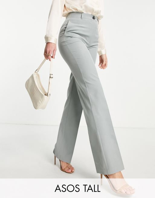 ASOS DESIGN Tall - Mix en match - Smalle rechte pantalon in saliegroen