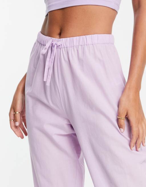 Purple pajama online bottoms