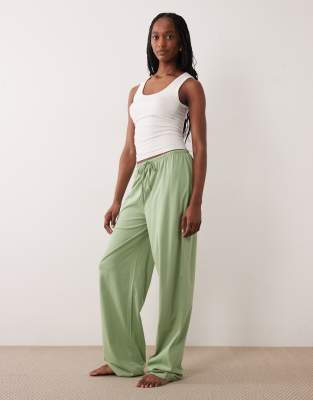 ASOS DESIGN Tall mix -amp match cotton pajama pants in sage green sage green 4390₽