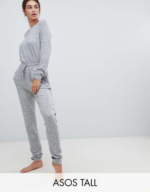 ASOS DESIGN Tall mix & match lounge super soft brushed loungewear set