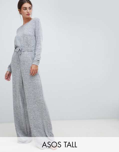 ASOS DESIGN Tall mix & match lounge super soft brushed wide leg
