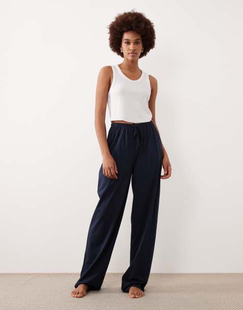 ASOS DESIGN Tall - Mix & Match - Pantaloni del pigiama blu navy in cotone - view 1