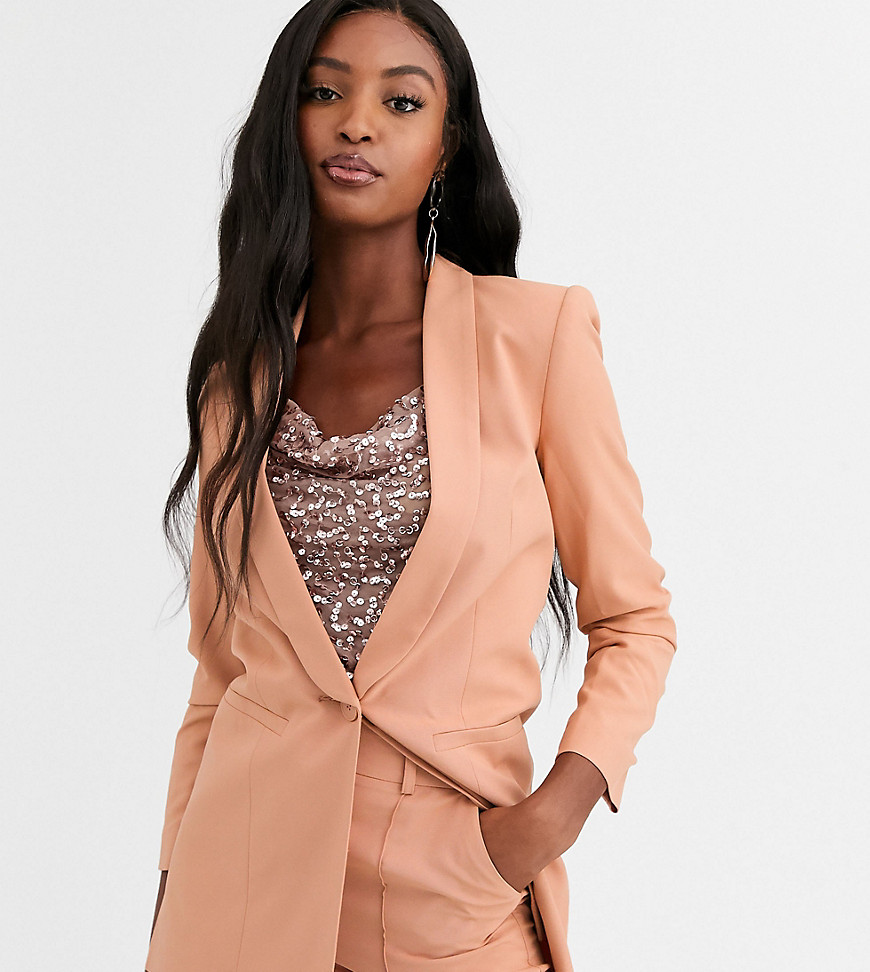 ASOS DESIGN Tall mix & match tailored suit blazer-Pink