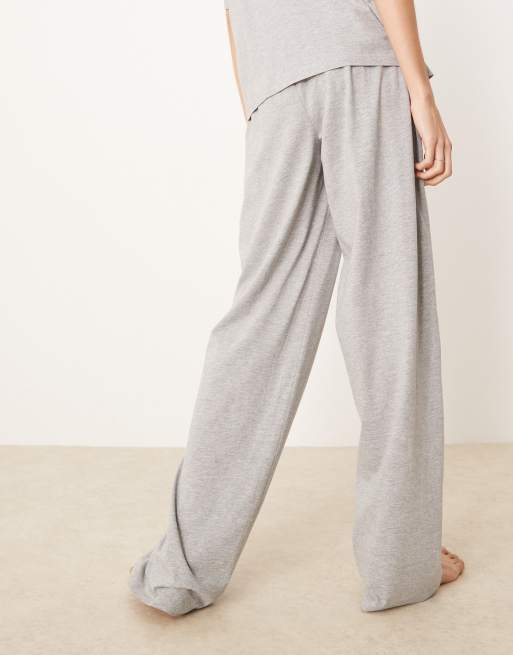 ASOS DESIGN Tall - Mix og match - Gråmelerede pyjamasbukser i bomuld, 4 af 4