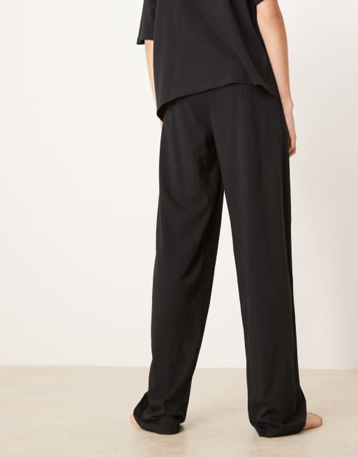 ASOS DESIGN Tall - Mix og match - Sorte pyjamasbukser i bomuld, 4 af 4